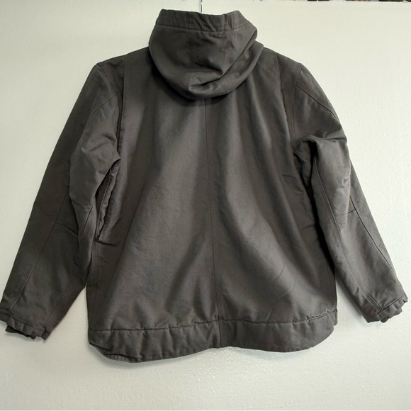 Carhartt Hoodie Utility Jacket Men’s XL Sherpa Lined Washed Duck Outerwear Gray - Picture 4 of 15
